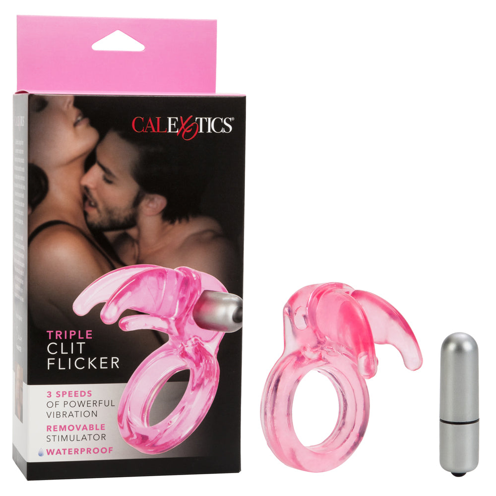 Triple Clitoris Flicker Pink | 716770038654 | Discreet Personal Wellness