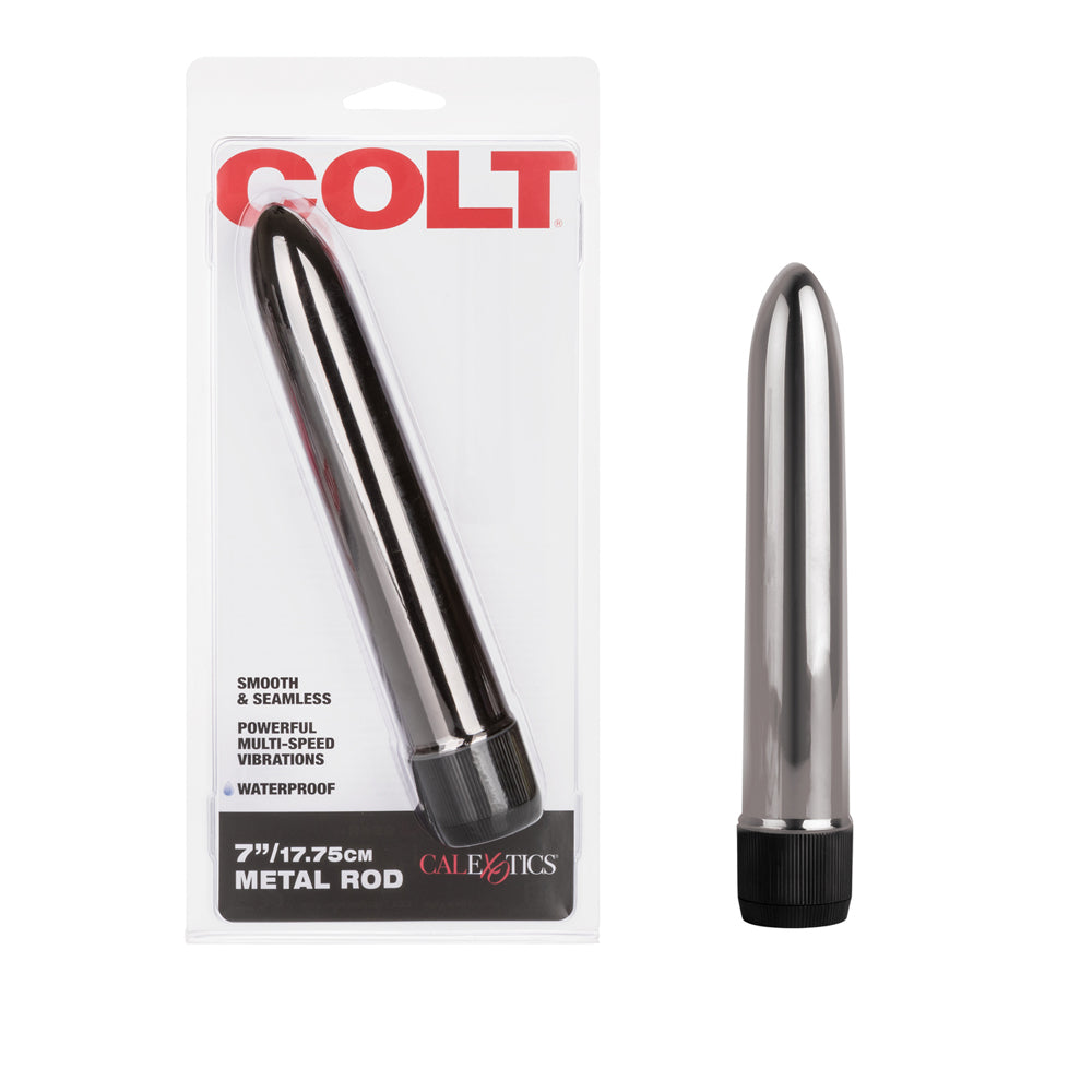 Colt 7" Metal Rod Silver | 716770042972 | Discreet Personal Wellness