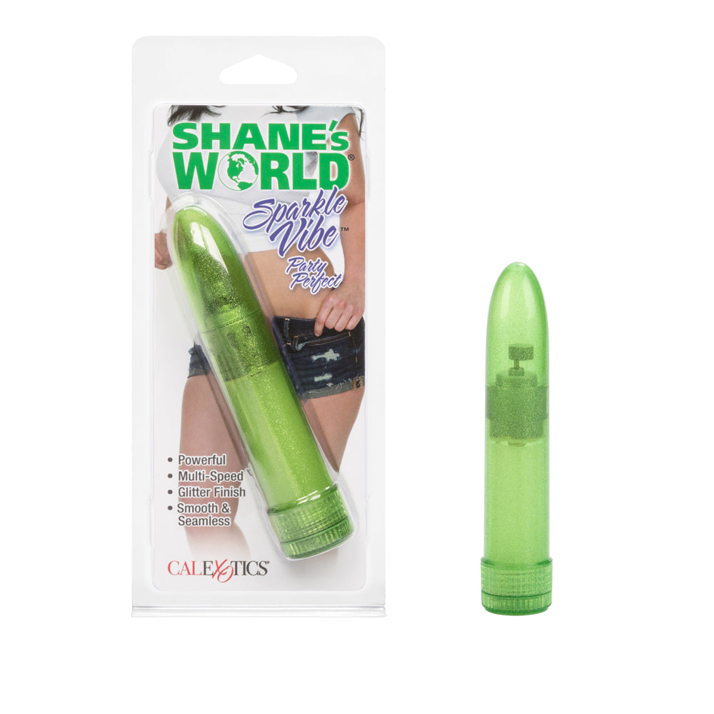 Shane's World Sparkle Vibe Green | 716770043184 | Discreet Personal Wellness