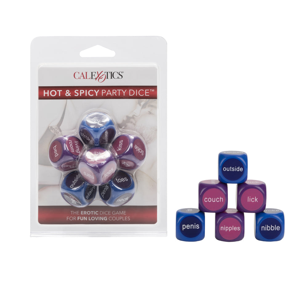 Hot & Spicy Party Dice Multi-Colored | 716770043313 | Discreet Personal Wellness