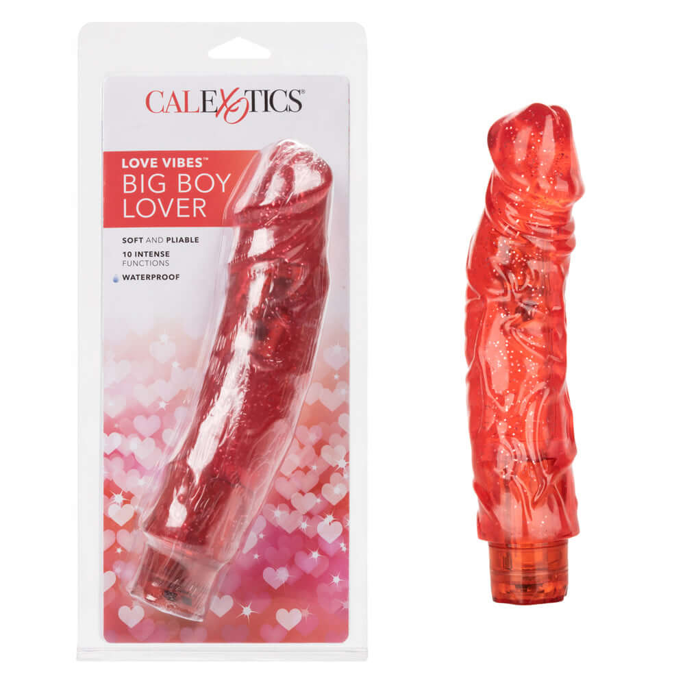 Love Vibes Big Boy Lover Red | 716770046765 | Discreet Personal Wellness