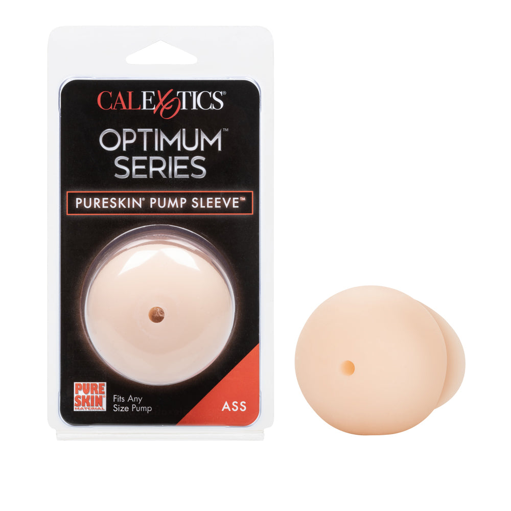 Optimum Series Pure Skin Pump Sleeve Ass Ivory | 716770050748 | Discreet Personal Wellness