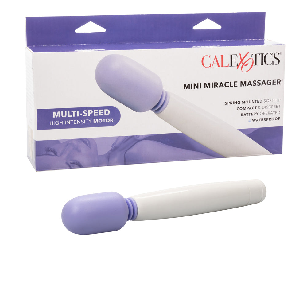 Mini Miracle Massager Wand Blue | 716770056832 | Discreet Personal Wellness
