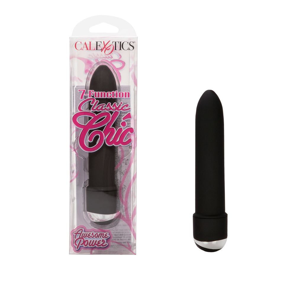 7-Function Classic Chic Mini Black | 716770057778 | Discreet Personal Wellness