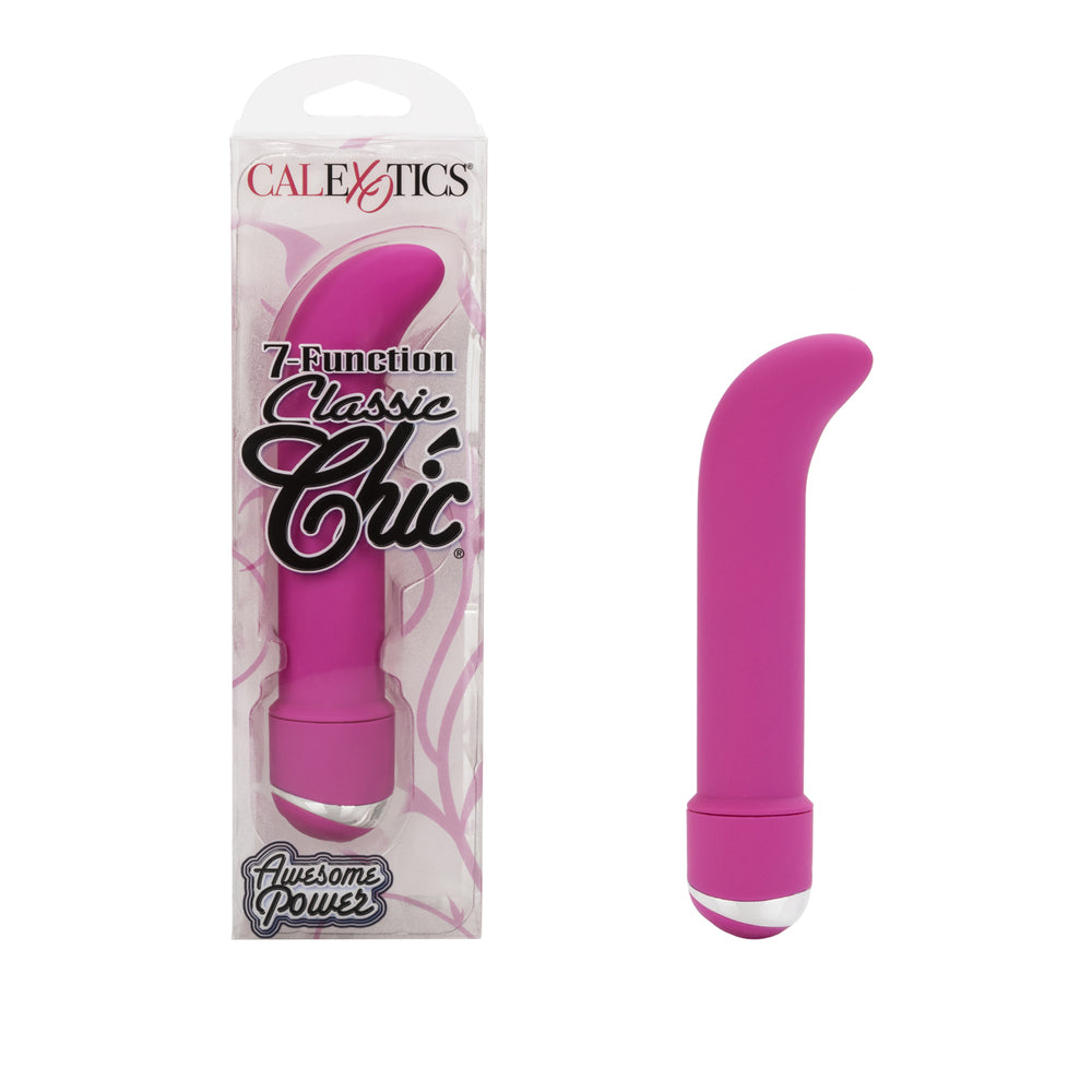 7-Function Classic Chic Mini "G" Pink | 716770065605 | Discreet Personal Wellness