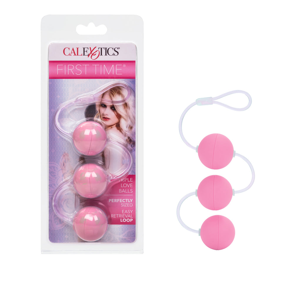 First Time Triple Love Balls Pink | 716770066824 | Discreet Personal Wellness