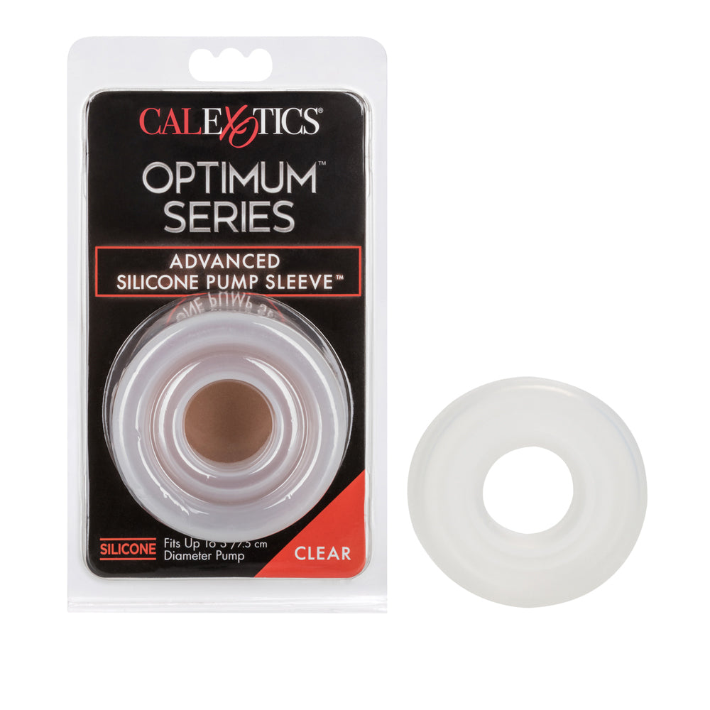 Optimum Series Advanced Silicone Pump Sleeve Clear | 716770067234 | Discreet Personal Wellness