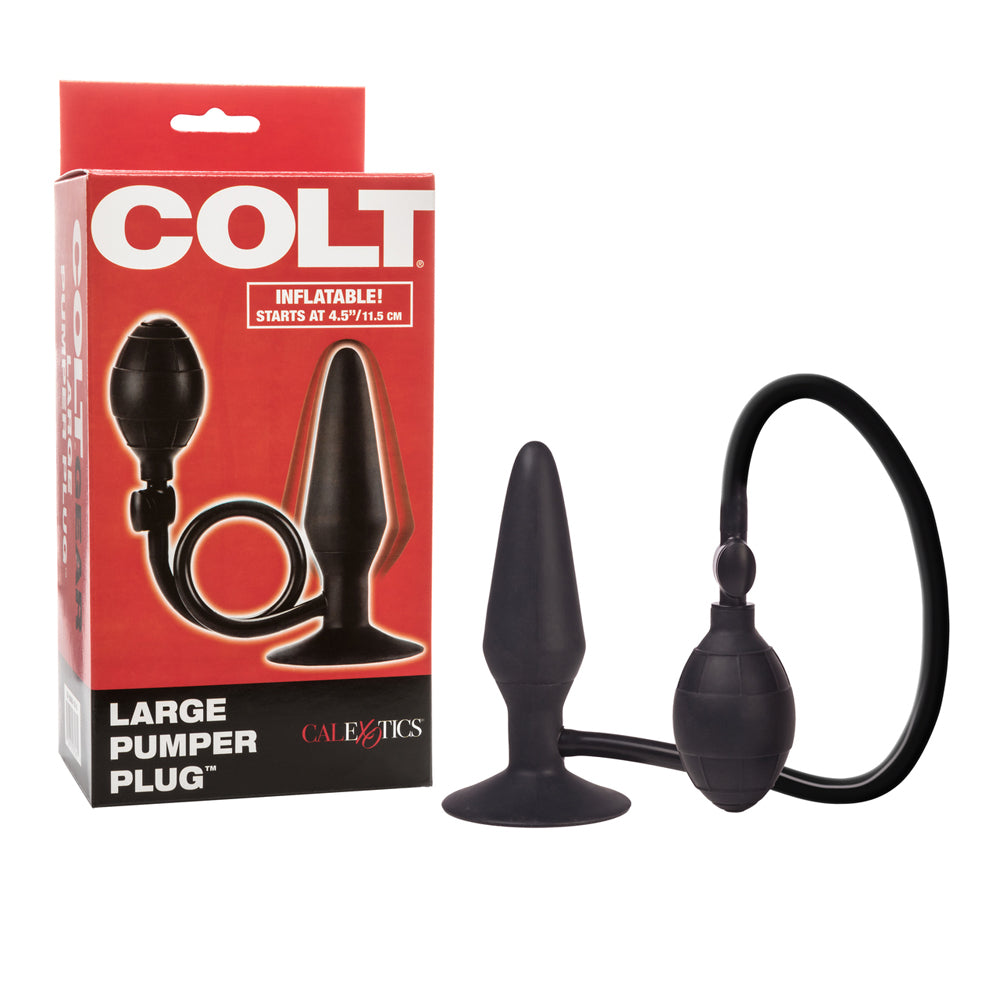 Colt Large Pumper Plug Black | 716770075611 | Discreet Personal Wellness