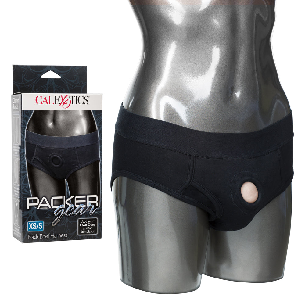 Packer Gear Black Brief Harness XS/S | 716770081360 | Discreet Personal Wellness