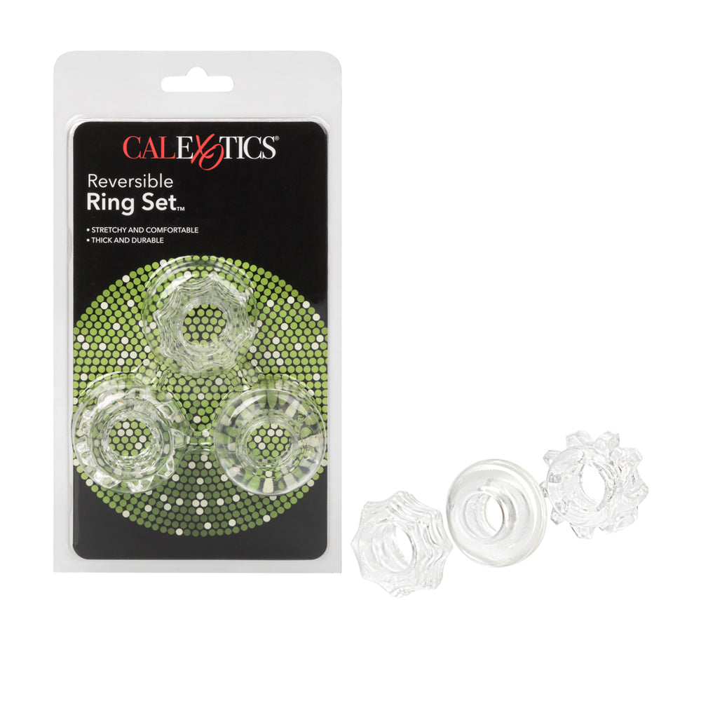 Reversible Ring Set Clear | 716770087362 | Discreet Personal Wellness