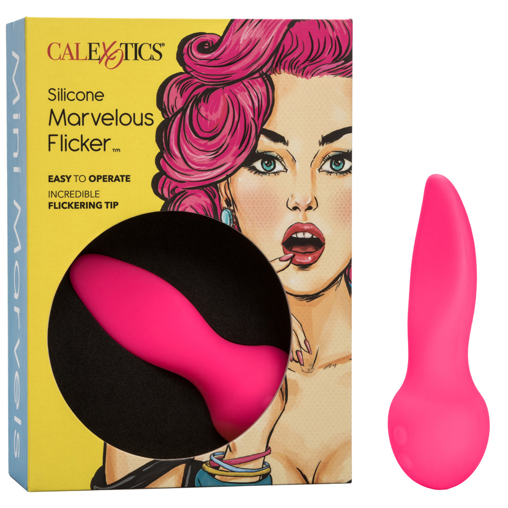 Mini Marvels Silicone Marvelous Flicker Pink | 716770087584 | Discreet Personal Wellness