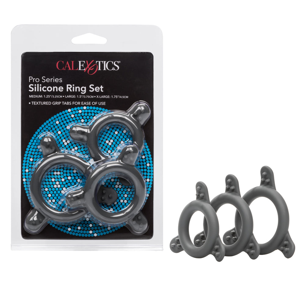 Pro Series Silicone Ring Set Gray | 716770088307 | Discreet Personal Wellness