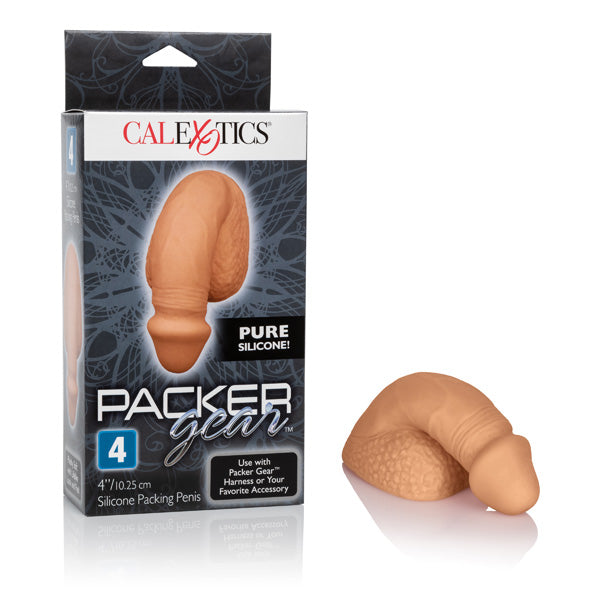Packer Gear 4" Silicone Packing Penis Tan | 716770092649 | Discreet Personal Wellness