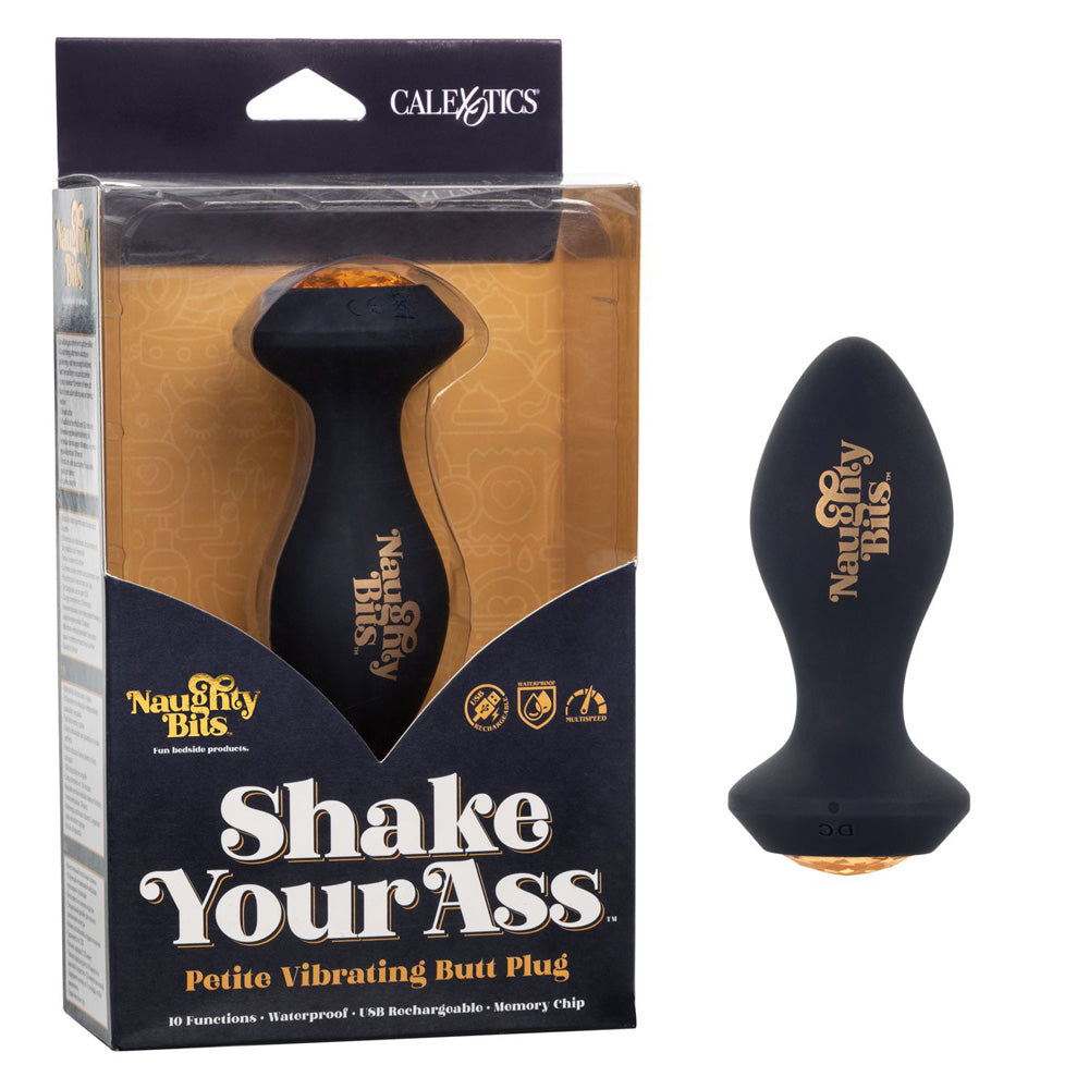 Naughty Bits Shake Your Ass Petite Vibrating Butt Plug | 716770094407 | Discreet Personal Wellness