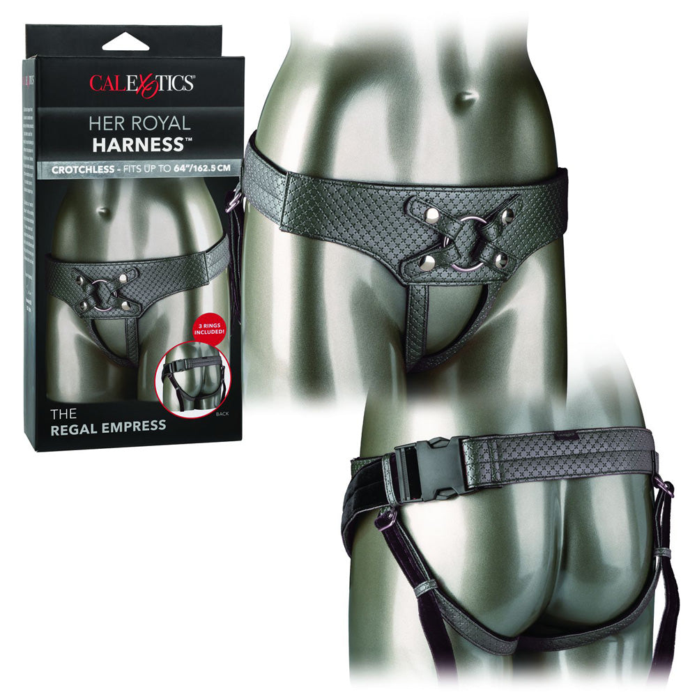 Her Royal Harness The Regal Empress Pewter | 716770094551 | Discreet Personal Wellness