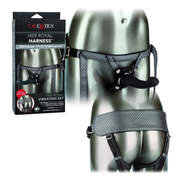 Her Royal Harness The Royal Vibrating Set | 716770094841 | Discreet Personal Wellness
