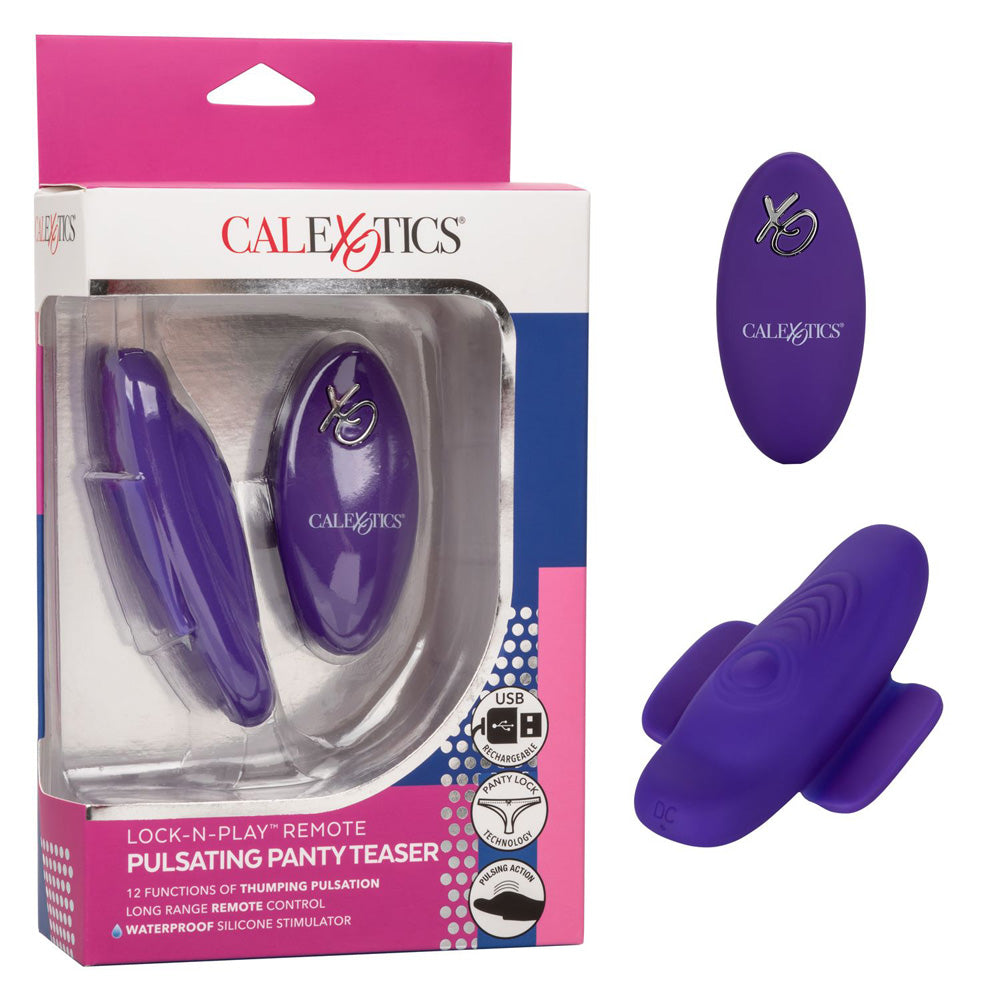 Lock-N-Play Remote Pulsating Panty Teaser | 716770095763 | Discreet Personal Wellness