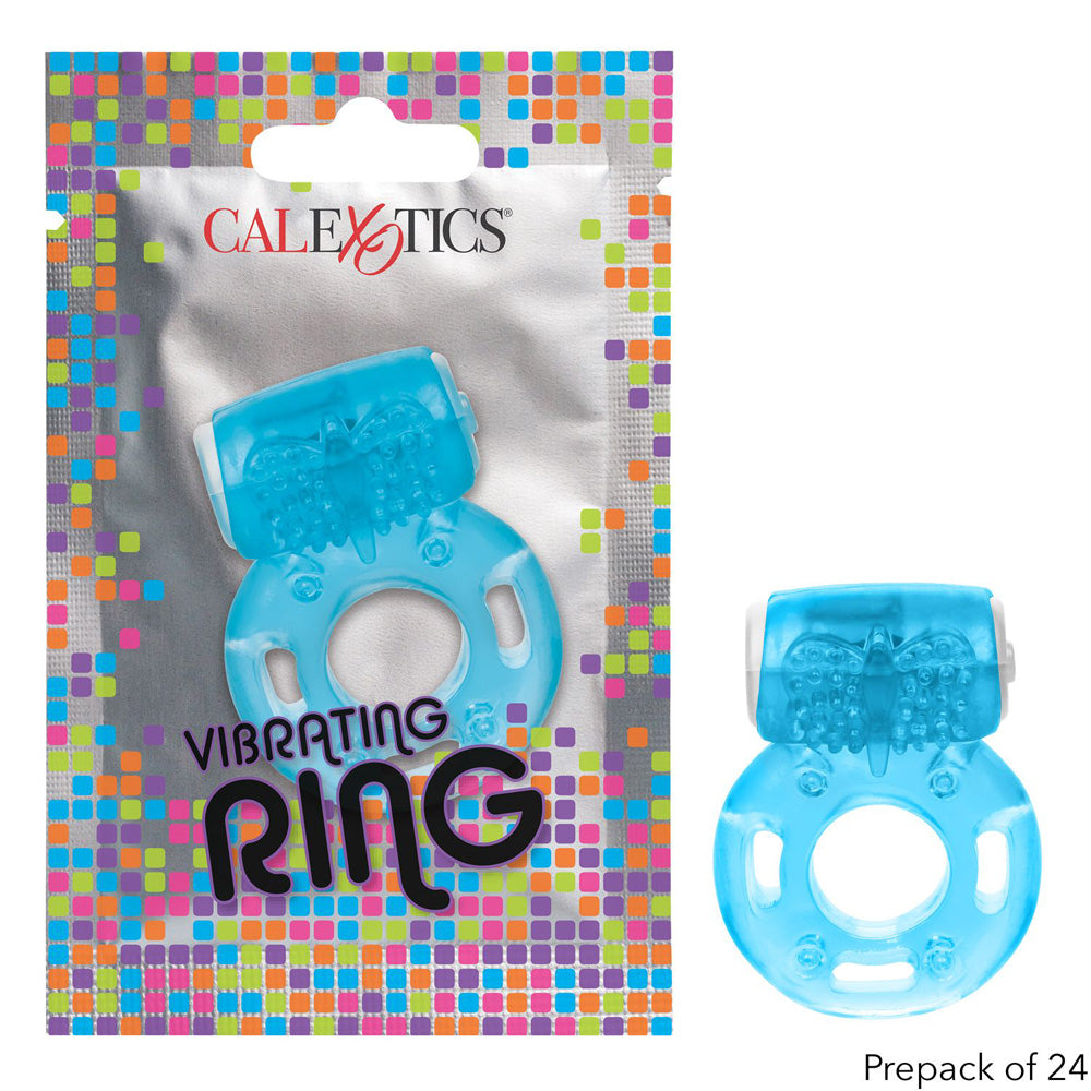Foil Pack Vibrating Ring Blue 24 Pack | 716770097712 | Discreet Personal Wellness