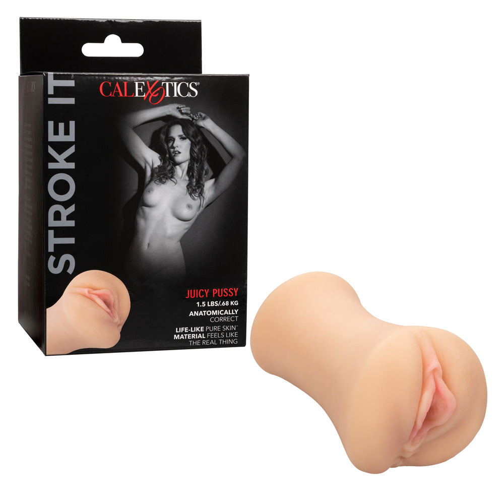 Stroke It Juicy Vagina Ivory | 716770098788 | Discreet Personal Wellness