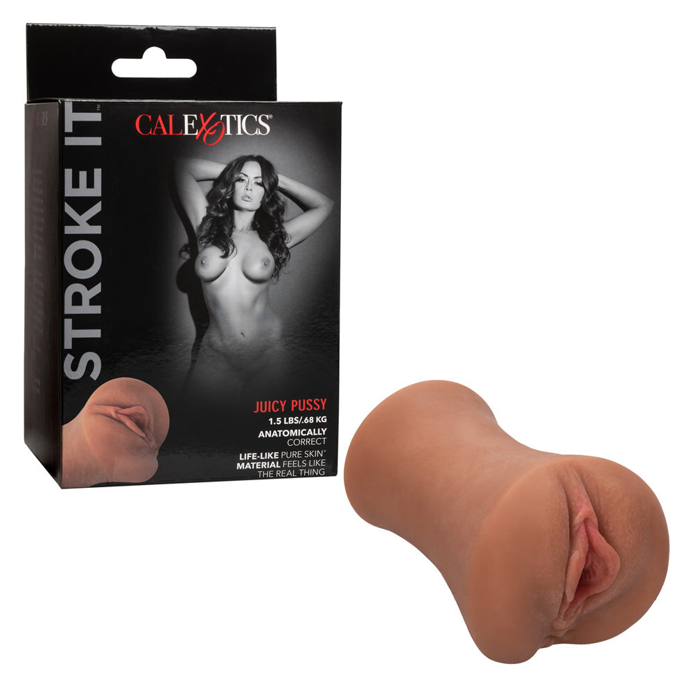 Stroke It Juicy Vagina Brown | 716770098795 | Discreet Personal Wellness
