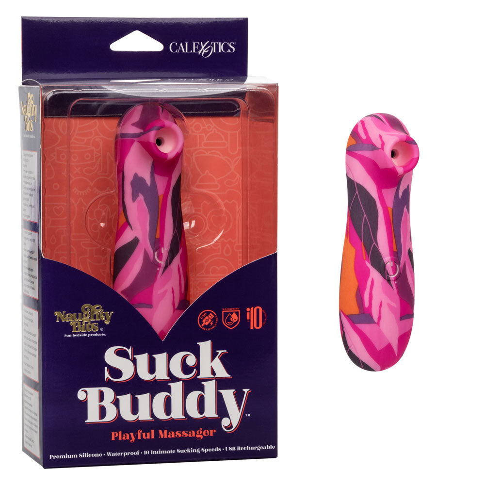 Naughty Bits Suck Buddy Playful Massager | 716770101877 | Discreet Personal Wellness