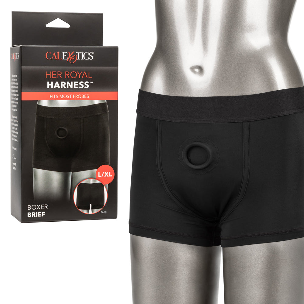 Her Royal Harness Boxer Brief L/Xl | 716770102461 | Discreet Personal Wellness
