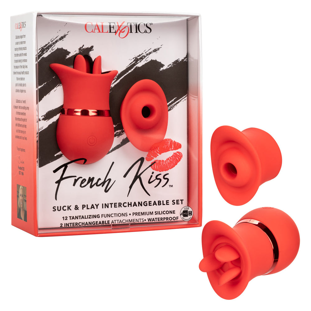 French Kiss Suck & Play Interchangeable Set | 716770102881 | Discreet Personal Wellness