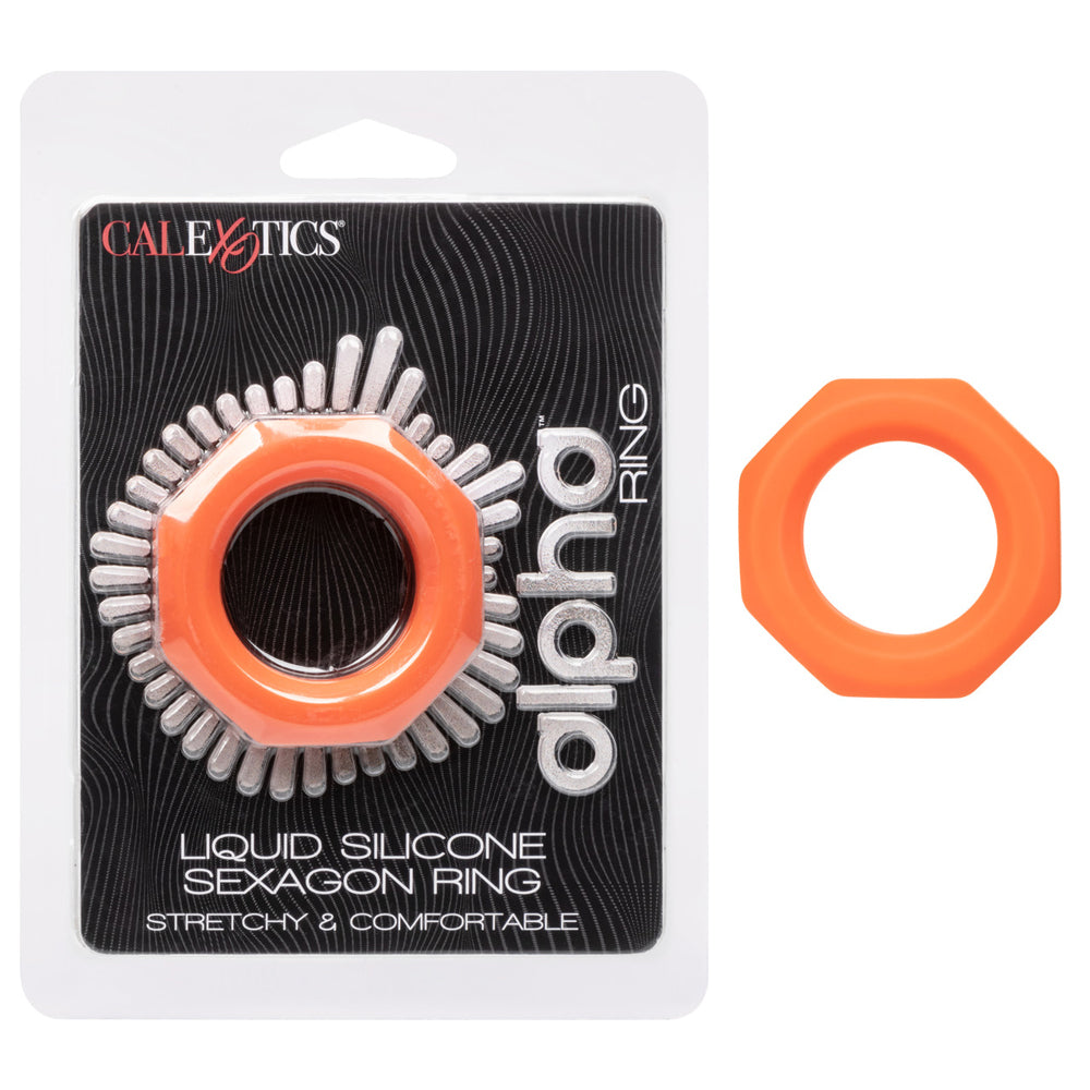 Alpha Liquid Silicone Sexagon Ring | 716770102898 | Discreet Personal Wellness