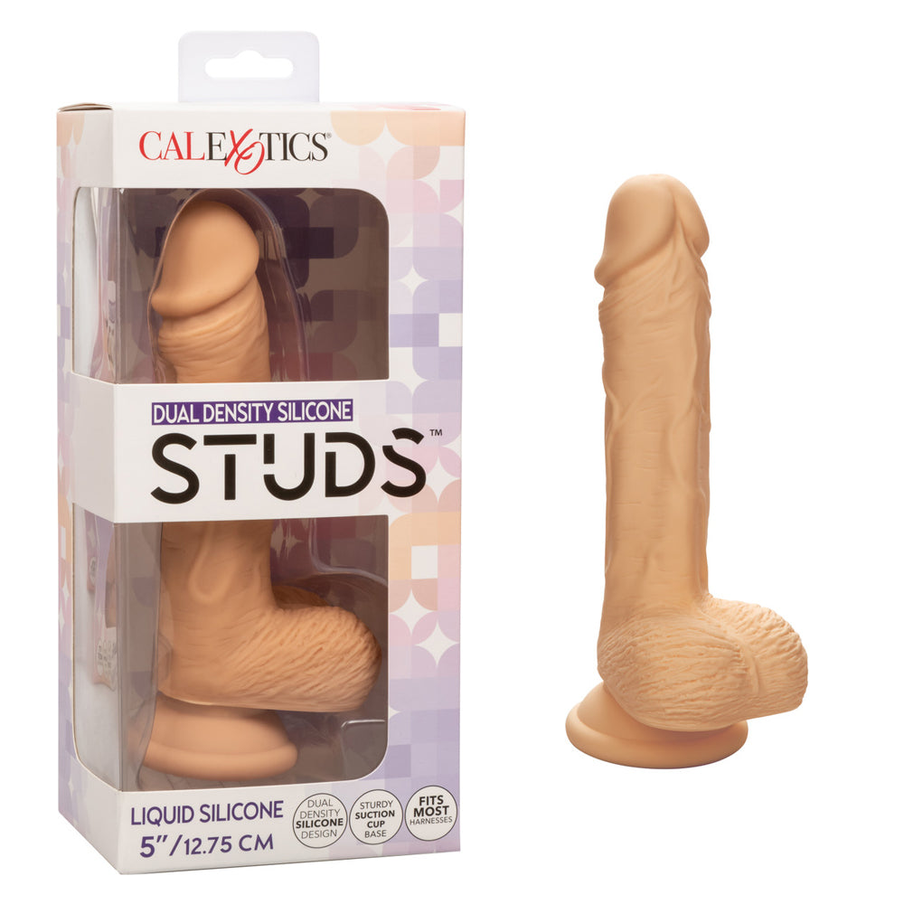 Dual Density Silicone Studs 5" Ivory | 716770104243 | Discreet Personal Wellness