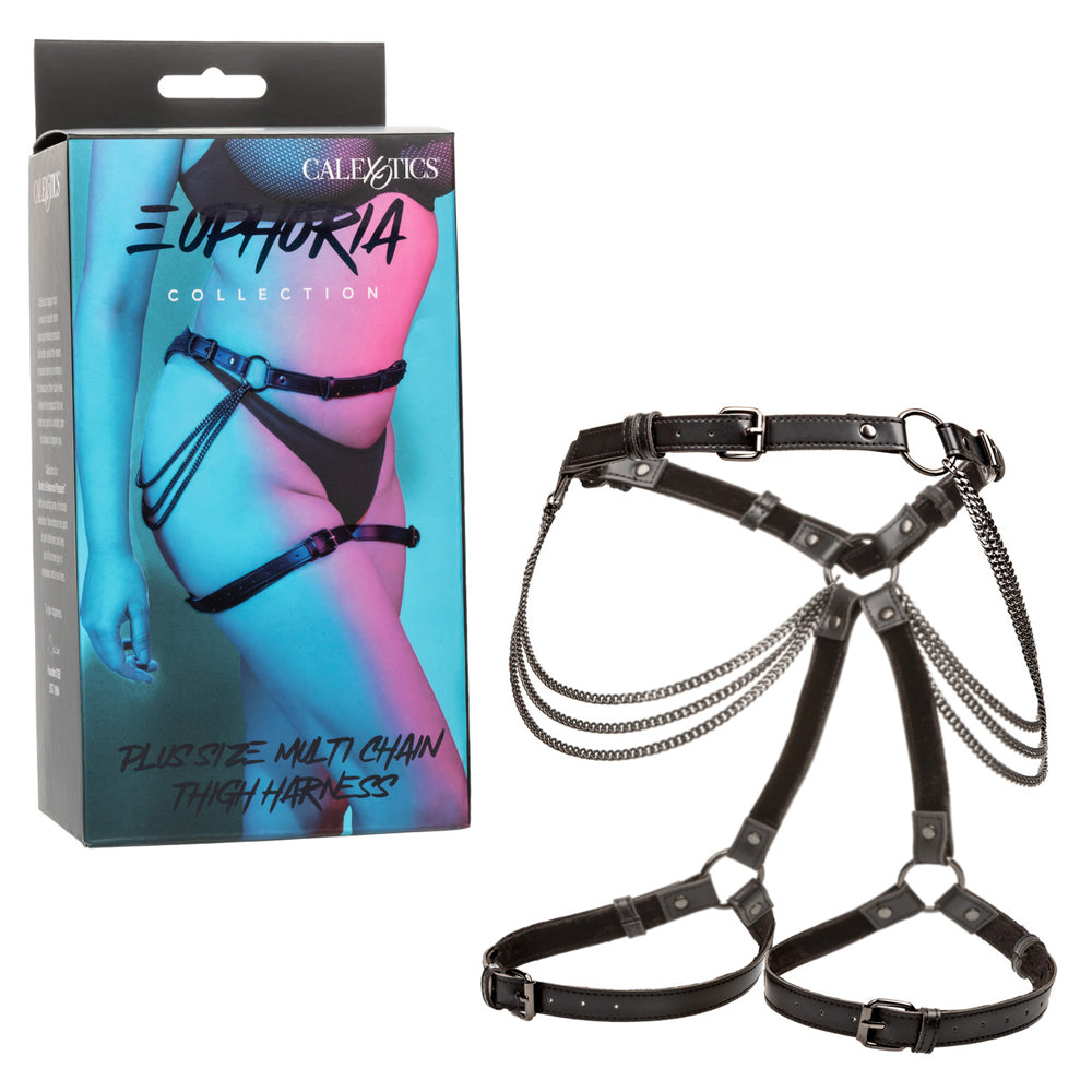 Euphoria Collection Plus Size Multi Chain Thigh Harness | 716770105455 | Discreet Personal Wellness