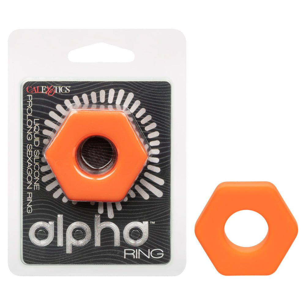 Alpha Liquid Silicone Prolong Sexagon Ring | 716770106186 | Discreet Personal Wellness