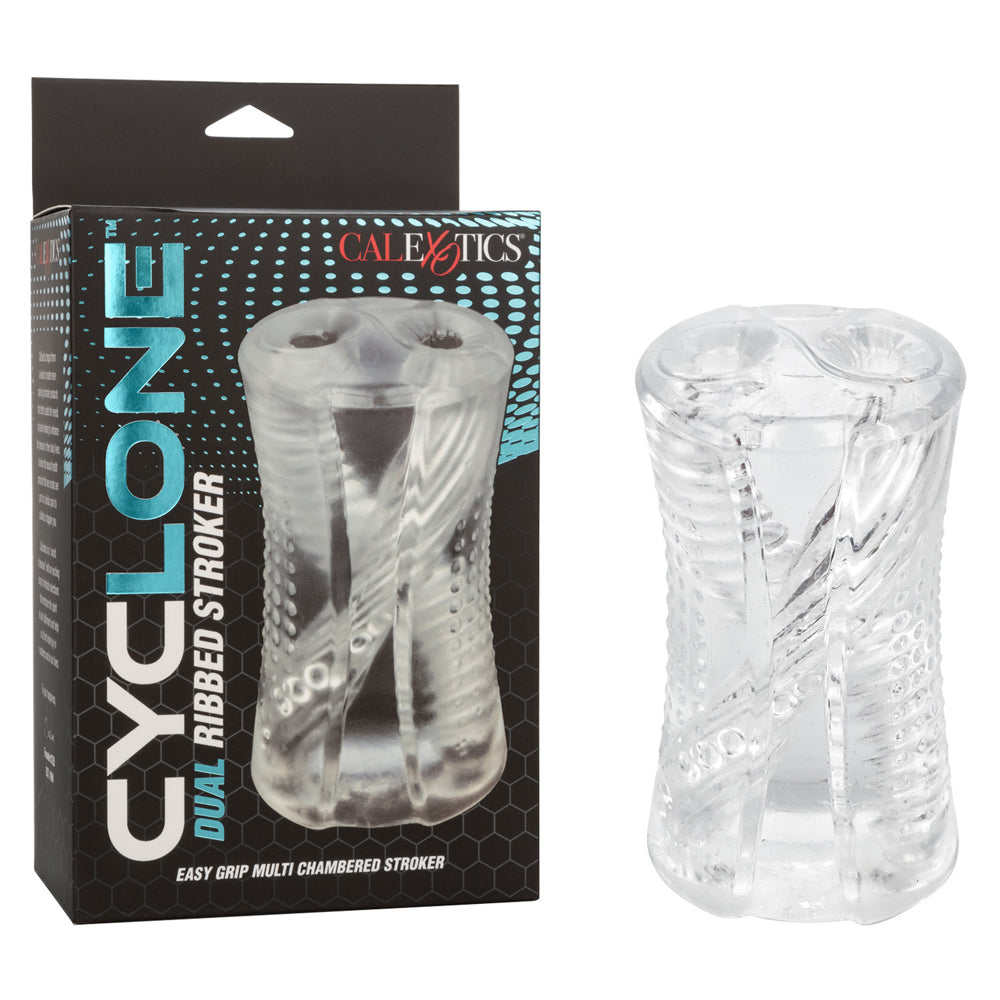 Cyclone Dual Ribbed Stroker | 716770106643 | Discreet Personal Wellness