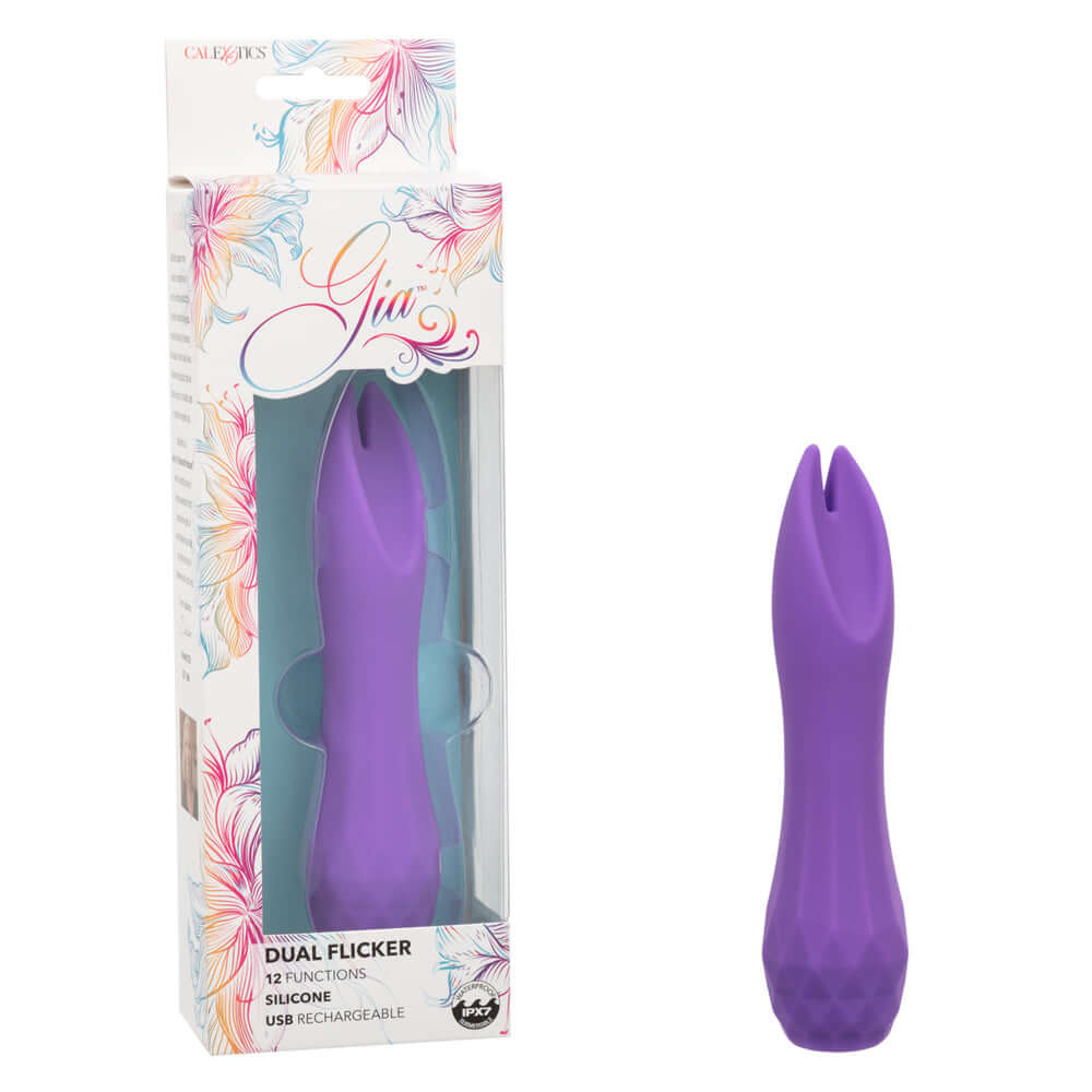 Gia Dual Flicker Vibrator | 716770110589 | Discreet Personal Wellness