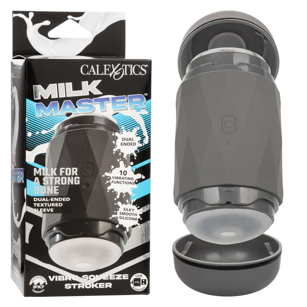 Milk Master Vibro Squeeze Stroker | 716770110602 | Discreet Personal Wellness