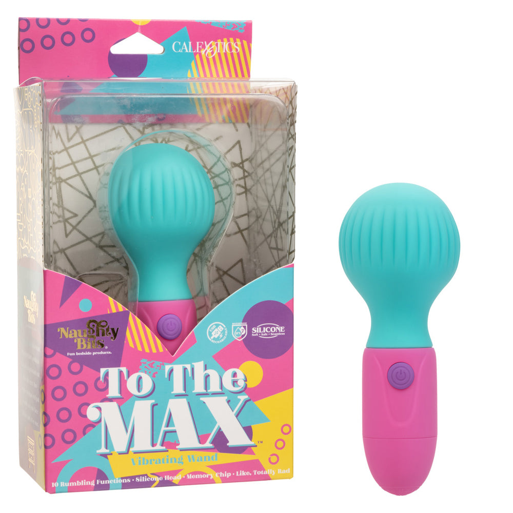 Naughty Bits To The Max Vibrating Wand | 716770112286 | Discreet Personal Wellness