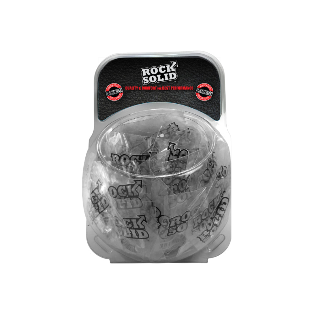Rock Solid Donut C-Ring Clambowl 100Pc Clear | 725272730713 | Discreet Personal Wellness