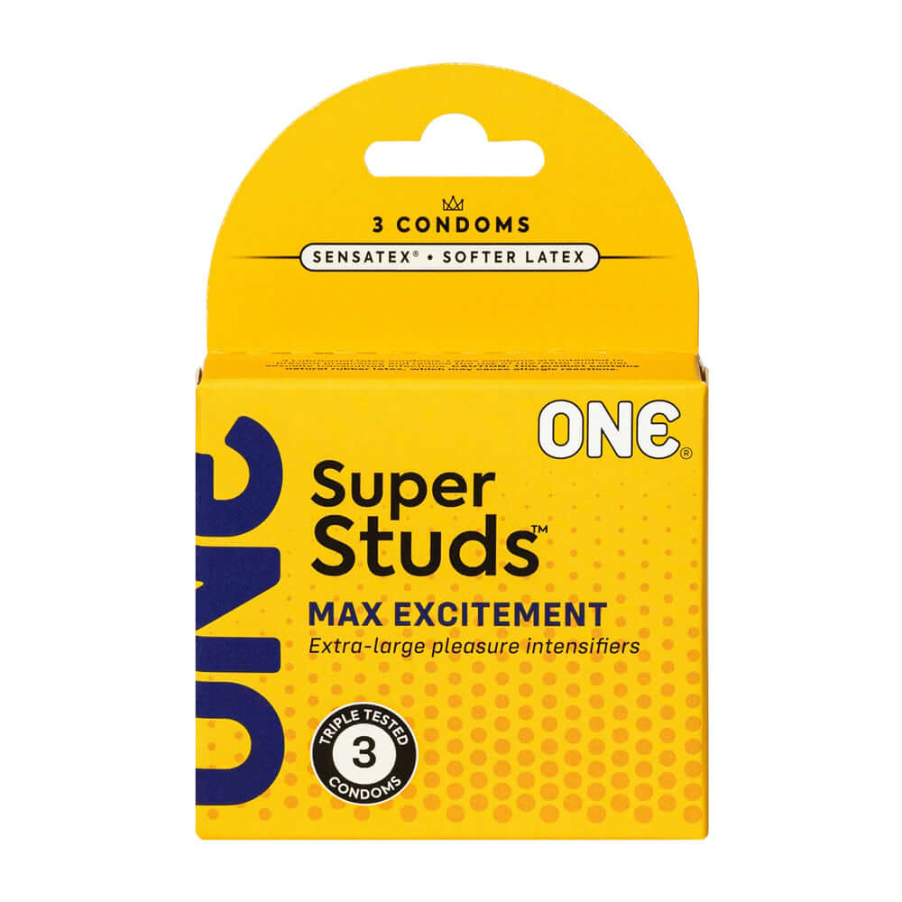 One Super Studs Condoms 3Pk | 726893114937 | Discreet Personal Wellness