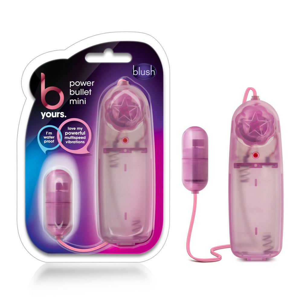 B Yours Power Bullet Mini Frosted Pink | 735380055103 | Discreet Personal Wellness
