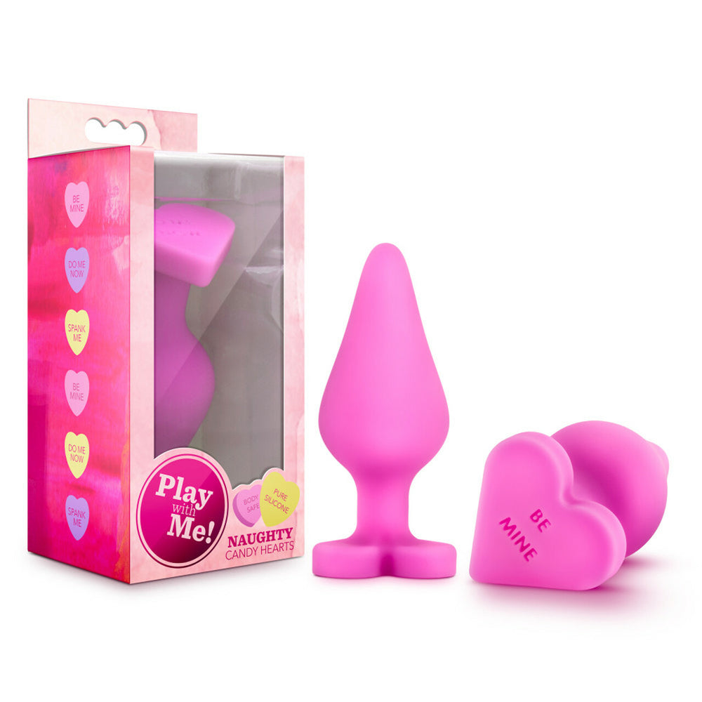 Play With Me Naughty Candy Heart Be Mine Pink | 735380956103 | Discreet Personal Wellness