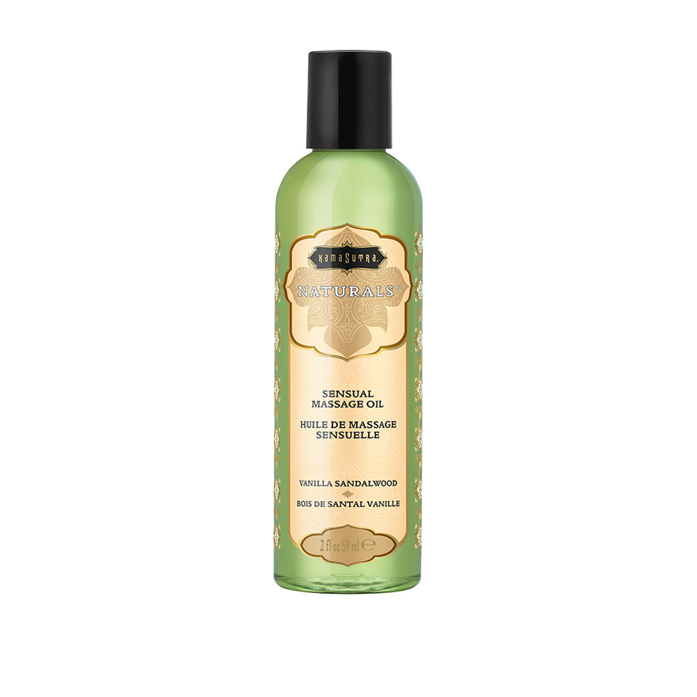 Naturals Massage Oil Vanilla Sandalwood 2 oz. | 739122102841 | Discreet Personal Wellness