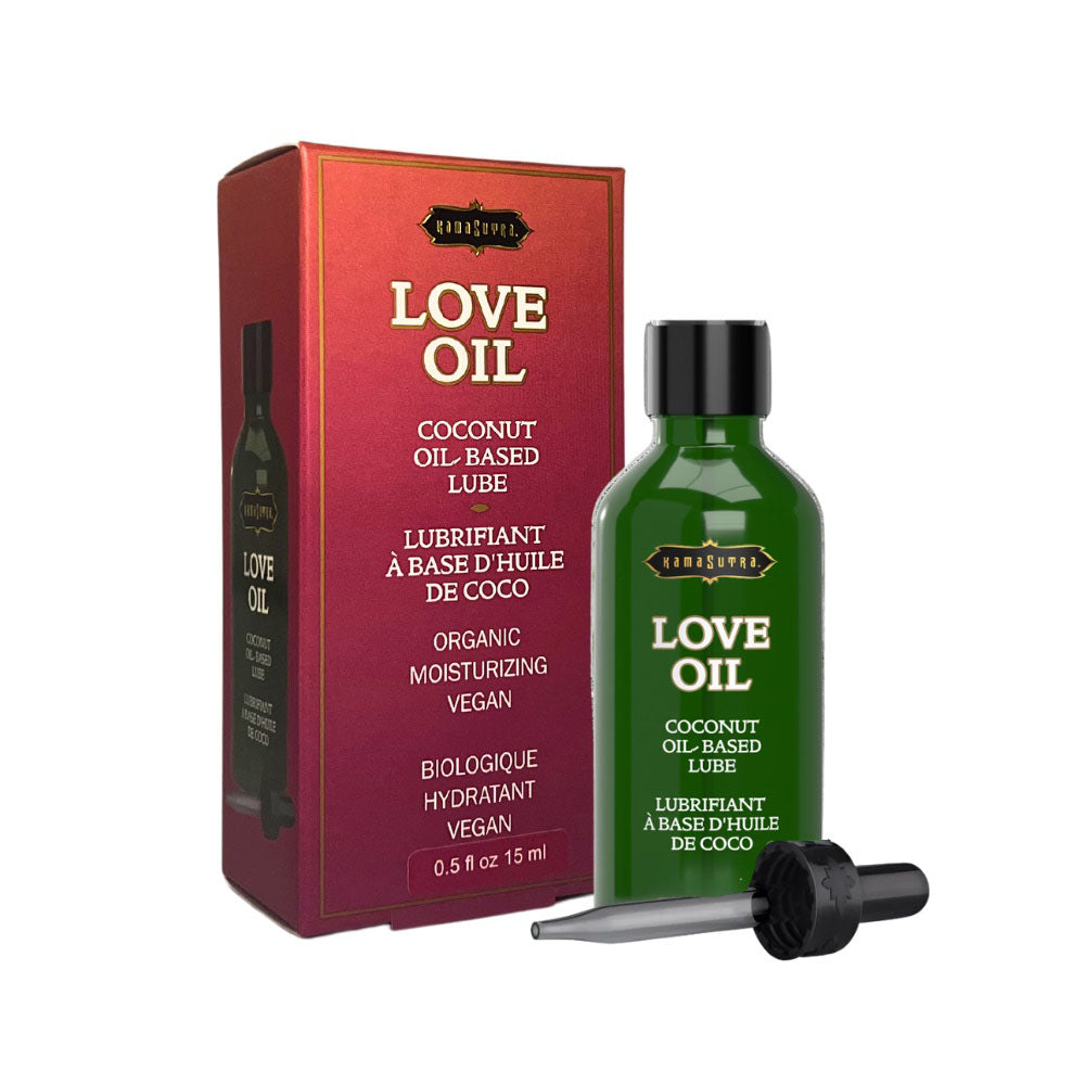 Love Oil Coconut Lube 0.5 oz. | 739122102919 | Discreet Personal Wellness