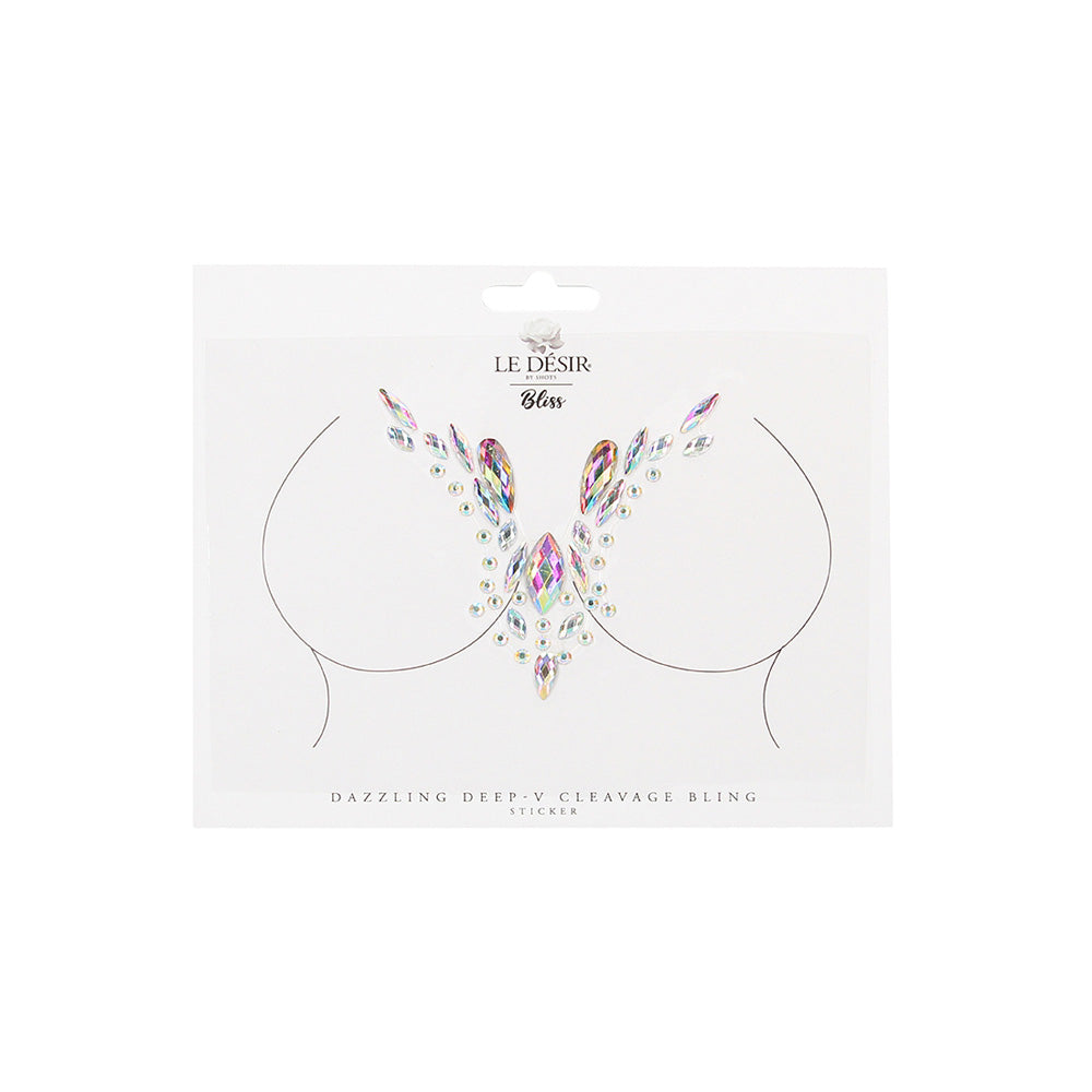 Le Desir Dazzling Deep-V Cleavage Bling Sticker | 7423522446423 | Discreet Personal Wellness