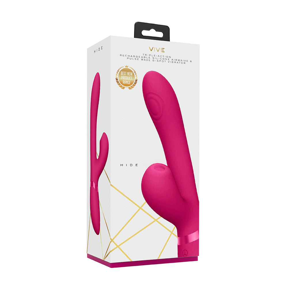 Hide Airwave & Pulse Wave G-Spot Pink | 7423522539569 | Discreet Personal Wellness