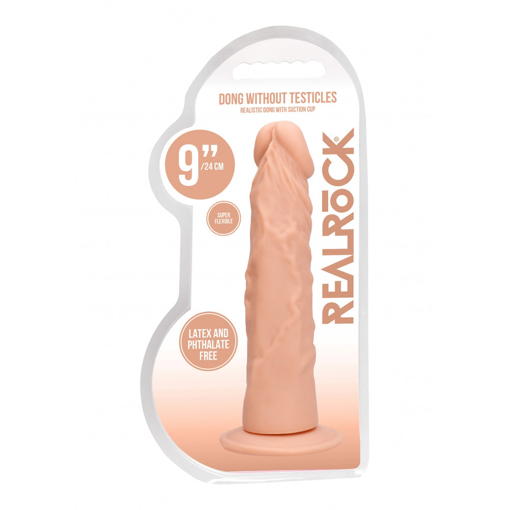 Realrock Penis Without Testicles 9" Flesh | 7423522549506 | Discreet Personal Wellness