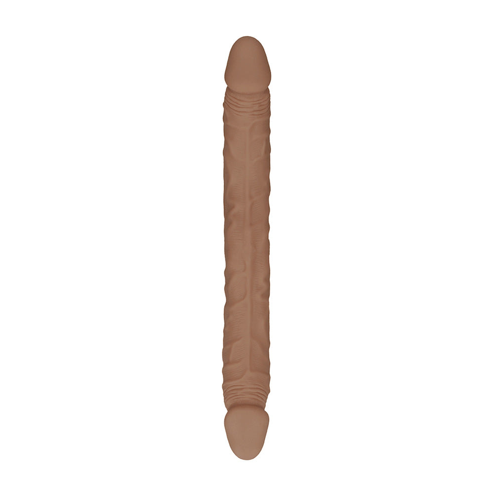 Realrock Double Penis 18" Tan | 7423522550502 | Discreet Personal Wellness