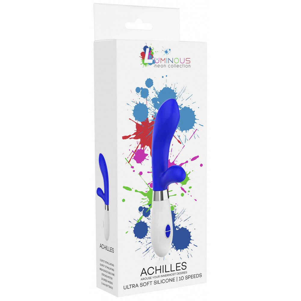 Luminous Achilles Ultra Soft Silicone 10 Speeds Royal Blue | 7423522563526 | Discreet Personal Wellness