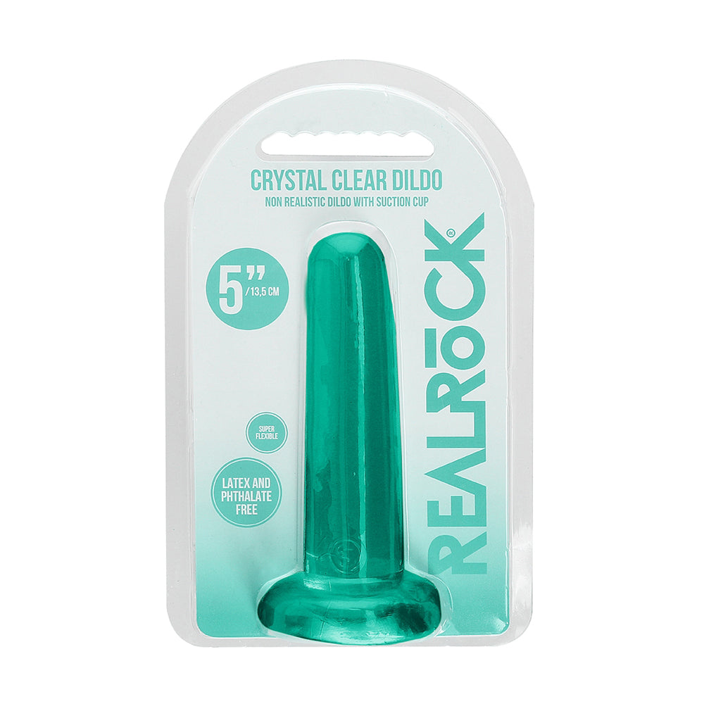 Non Realistic Dildo With Suction Cup 5.3" Turquoise | 7423522579558 | Discreet Personal Wellness