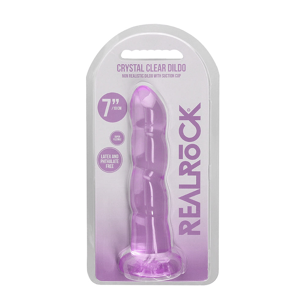 Non Realistic Dildo With Suction Cup 7" Purple | 7423522580523 | Discreet Personal Wellness