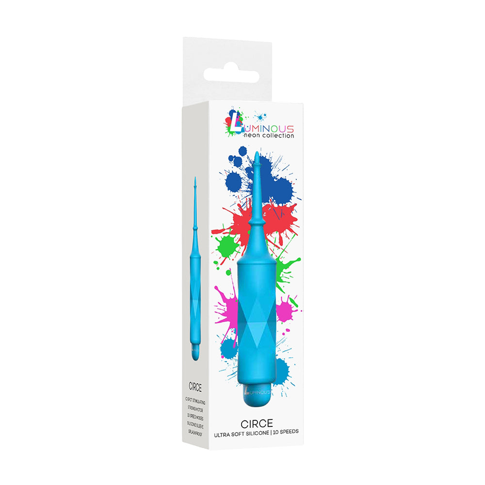 Luminous Circe Abs Bullet With Silicone Sleeve 10-Speeds Turquoise | 7423522587522 | Discreet Personal Wellness
