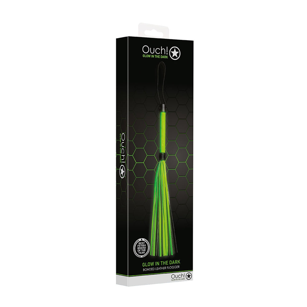 Ouch! Flogger Glow In The Dark | 7423522641699 | Discreet Personal Wellness